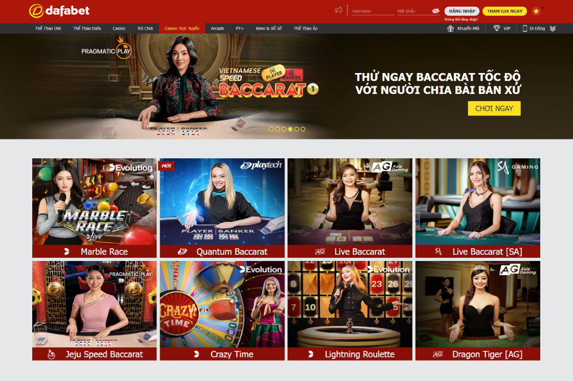 Dafabet lọt top nhà cái casino online uy tín nhất tại