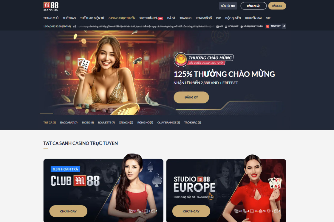 M88 top nhà cái casino online uy tín nhất tại