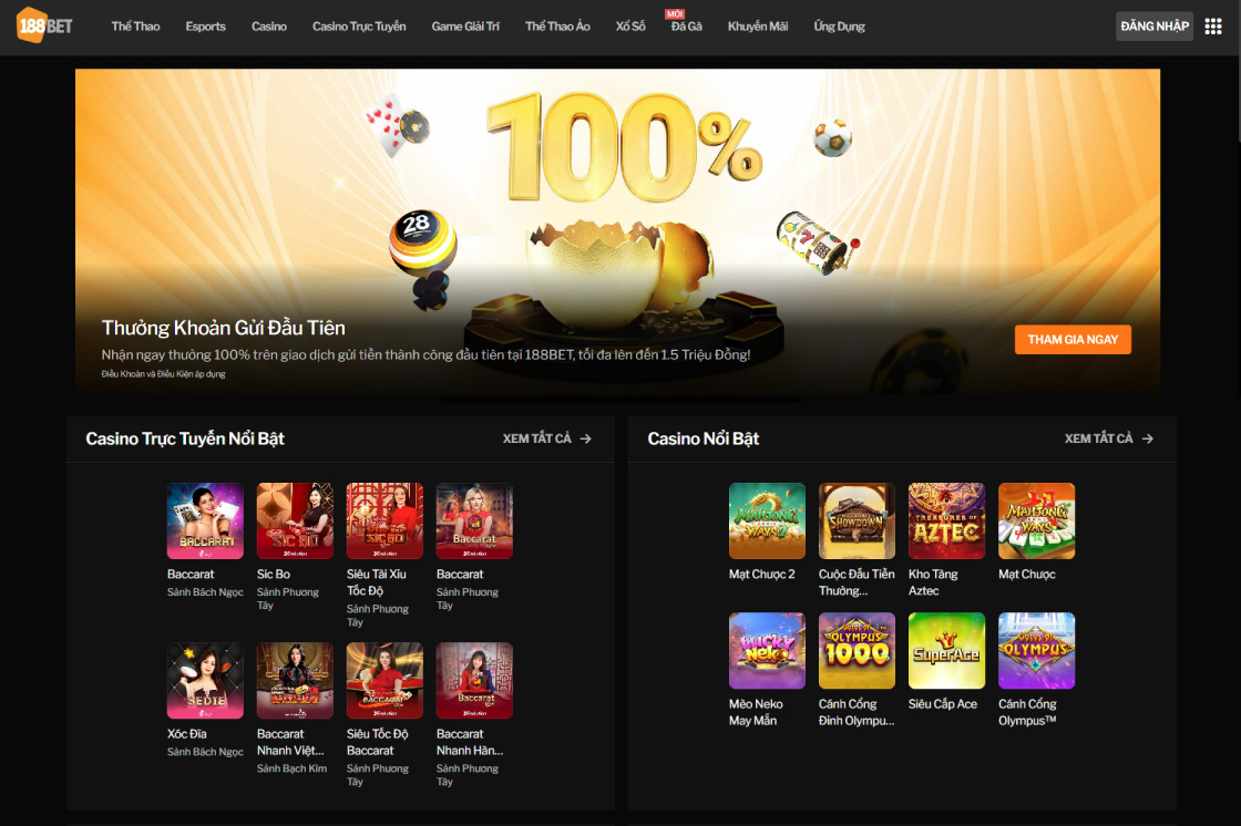 188BET nhà cái casino online